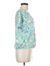 Assorted Brands Floral Blue Short Sleeve Blouse Size O/S - photo 4