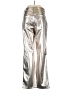 Express 100% Polyester Metallic Silver Jeans Size 10 - photo 2