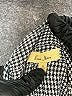 Love Notes Houndstooth Gray Long Sleeve Blouse Size S - photo 7