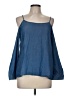 C'est Toi 100% Tencel Blue 3/4 Sleeve Blouse Size M - photo 1