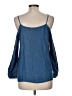 C'est Toi 100% Tencel Blue 3/4 Sleeve Blouse Size M - photo 2