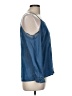C'est Toi 100% Tencel Blue 3/4 Sleeve Blouse Size M - photo 4