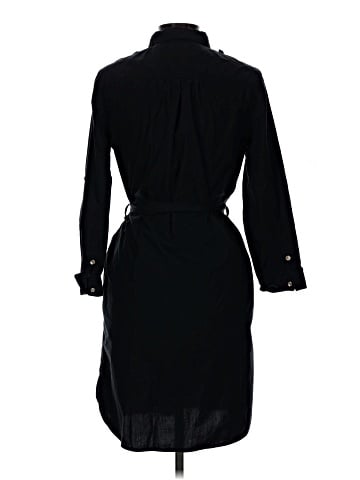 Burberry Navy Blue Cotton Belted Mini Dress (view 2)
