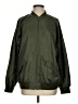Open Edit 100% Polyester Solid Green Jacket Size S - photo 1