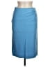 Emilio Pucci Solid Blue Wool Skirt Size 8 - photo 1