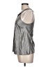 J.Crew 100% Silk Metallic Silver Sleeveless Silk Top Size 10 - photo 5
