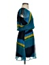 Express 100% Polyester Graphic Teal Cocktail Dress Size XS - photo 4