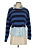Pilcro 100% Cotton Stripes Blue Pullover Sweater Size XS - photo 1