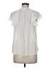 H&M 100% Viscose White Short Sleeve Blouse Size 6 - photo 2