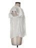 H&M 100% Viscose White Short Sleeve Blouse Size 6 - photo 4