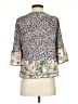 BCBGMAXAZRIA 100% Polyester Blue 3/4 Sleeve Blouse Size S - photo 2