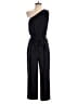 Express 100% Polyester Solid Black Jumpsuit Size S - photo 1