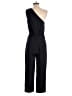 Express 100% Polyester Solid Black Jumpsuit Size S - photo 2