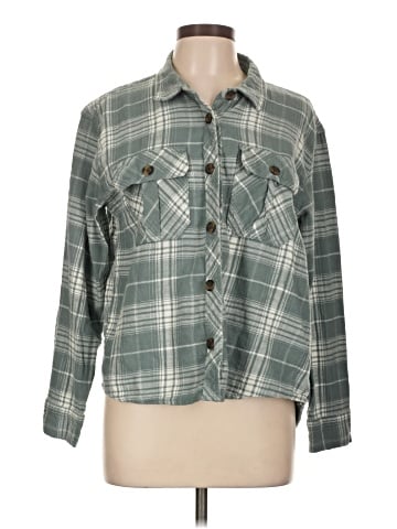 Maurices 3/4 Sleeve Button-Down Shirt (view 1)