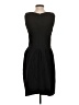 Ganni Solid Black Cocktail Dress Size S - photo 2