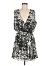 Parker 100% Polyester Print Silver Cocktail Dress Size M - photo 1