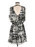 Parker 100% Polyester Print Silver Cocktail Dress Size M - photo 2