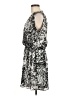 Parker 100% Polyester Print Silver Cocktail Dress Size M - photo 5