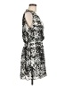 Parker 100% Polyester Print Silver Cocktail Dress Size M - photo 4