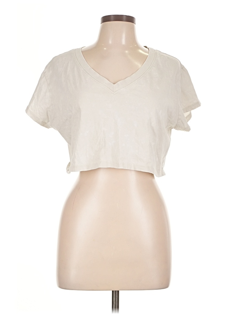 Pre-owned Assorted Brands Short Sleeve T-shirt In Ivory