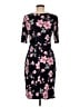 Connected Apparel Floral Black Casual Dress Size 6 - photo 2