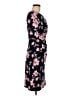 Connected Apparel Floral Black Casual Dress Size 6 - photo 4