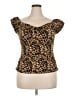 Assorted Brands Brown Short Sleeve Top Size 4X - photo 1