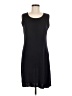 misook Solid Black Casual Dress Size M (petite) - photo 1