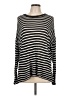 Coco + Carmen Stripes Black Long Sleeve Top Size L - photo 1