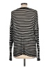 Coco + Carmen Stripes Black Long Sleeve Top Size L - photo 2