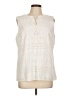 Talbots Ivory Sleeveless Blouse Size L - photo 1