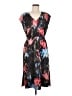 J.Crew 100% Polyester Tie-dye Black Casual Dress Size 8 - photo 1