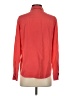 Equipment 100% Silk Solid Red Long Sleeve Silk Top Size S - photo 2