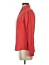 Equipment 100% Silk Solid Red Long Sleeve Silk Top Size S - photo 5