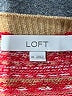 Ann Taylor LOFT Print Red Pullover Sweater Size XL - photo 7