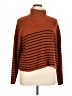 Industry Stripes Orange Turtleneck Sweater Size XL - photo 1