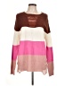 Caren Sport 100% Acrylic Color Block Pink Pullover Sweater Size 1X - photo 1