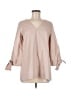 Cos 100% Cotton Tan 3/4 Sleeve Blouse Size 6 - photo 1