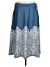 C established 1946 Paisley Blue Casual Skirt Size M - photo 1