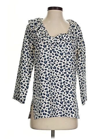 Devon Baer 3/4 Sleeve Silk Top (view 1)