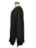 Rafaella 100% Silk Solid Black Long Sleeve Blouse Size 8 - photo 5
