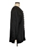 Rafaella 100% Silk Solid Black Long Sleeve Blouse Size 8 - photo 4