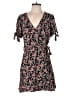 Ann Taylor LOFT 100% Rayon Floral Black Romper Size 8 - photo 1