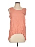 E&M Collection Orange Sleeveless Blouse Size L - photo 1