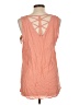 E&M Collection Orange Sleeveless Blouse Size L - photo 2
