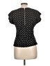 H2O In Style 100% Polyester Polka Dots Black Short Sleeve Top Size L - photo 2