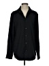 Perry Ellis 100% Polyester Solid Black Long Sleeve Blouse Size S - photo 1