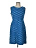 Lands' End Argyle Blue Cocktail Dress Size 10 - photo 1