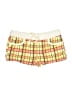 Make + Model 100% Polyester Plaid Yellow Shorts Size S - photo 1