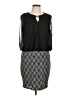 Perceptions 100% Polyester Graphic Black Cocktail Dress Size 14 (petite) - photo 1